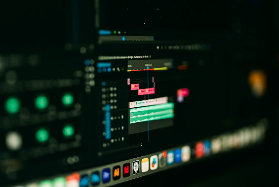 video editing software interface