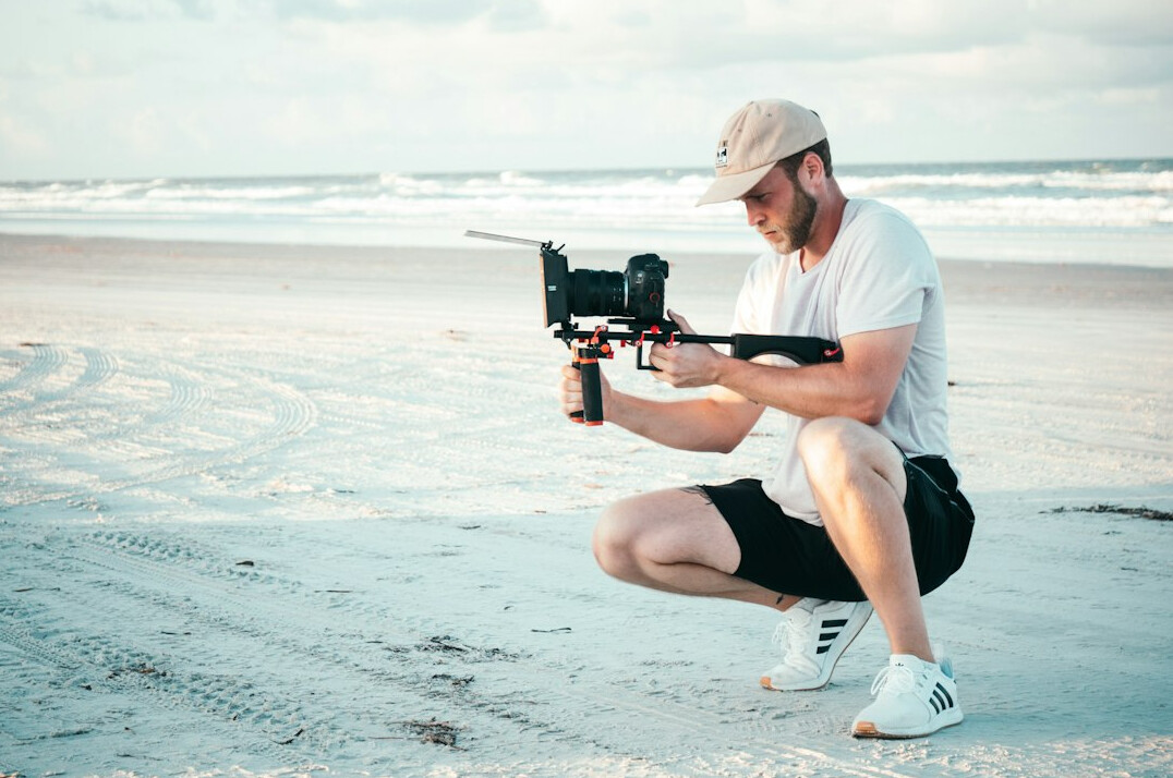 filmmaker directing scene on set