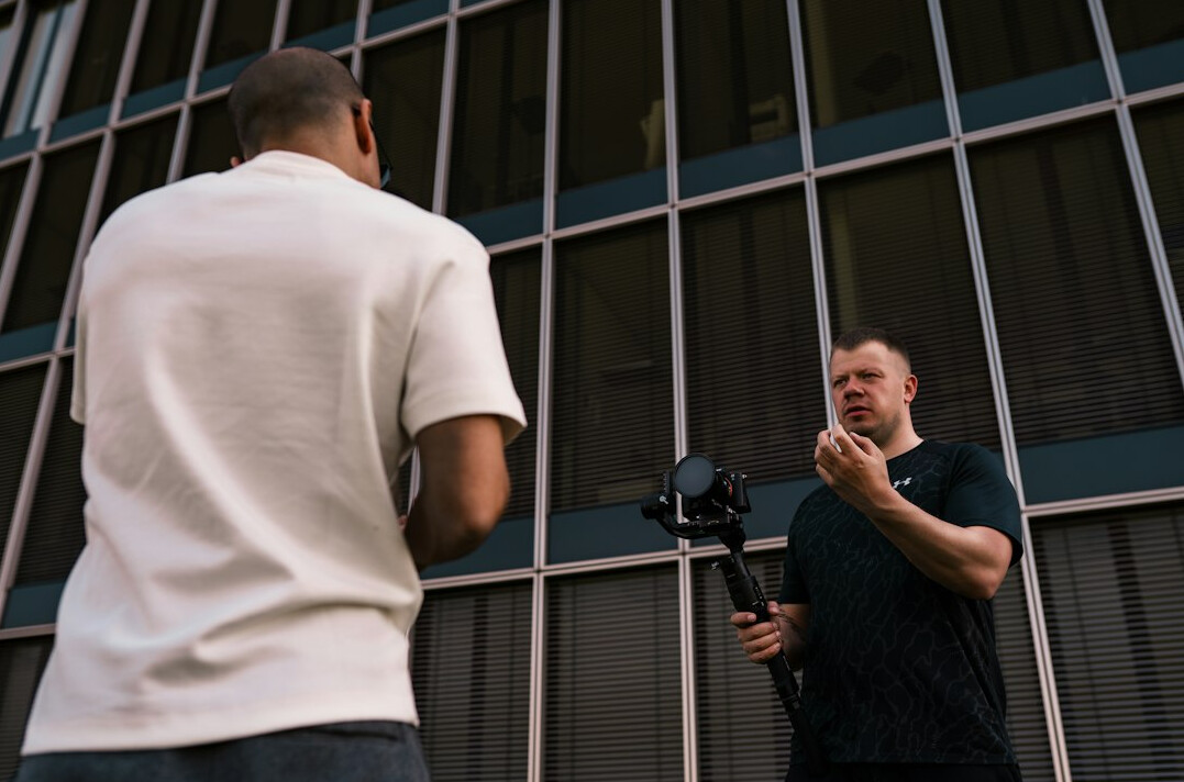 filmmaker directing scene